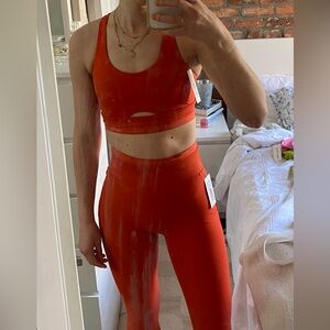 Outdoor voices sports bra and leggings set